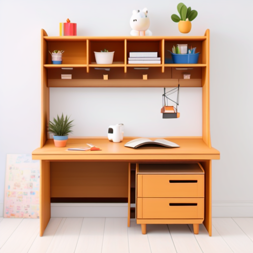 Meja Belajar anak dengan desain minimalis dan Modern 